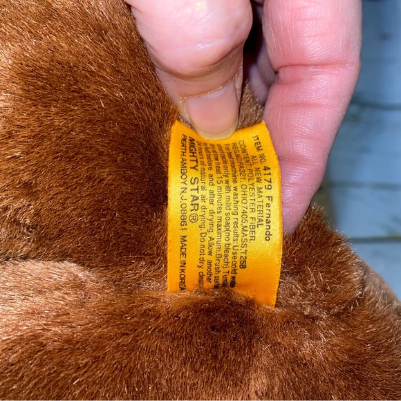 Vintage 24K Polar Puff SHY FOX Plush Toy Stuffed Animal RARE ‘89 Glass Eyes - Picture 13 of 13